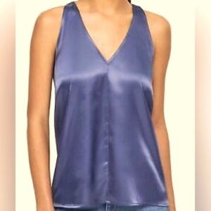 LOFT Ann Taylor Satin Sleeveless v-neck Tank